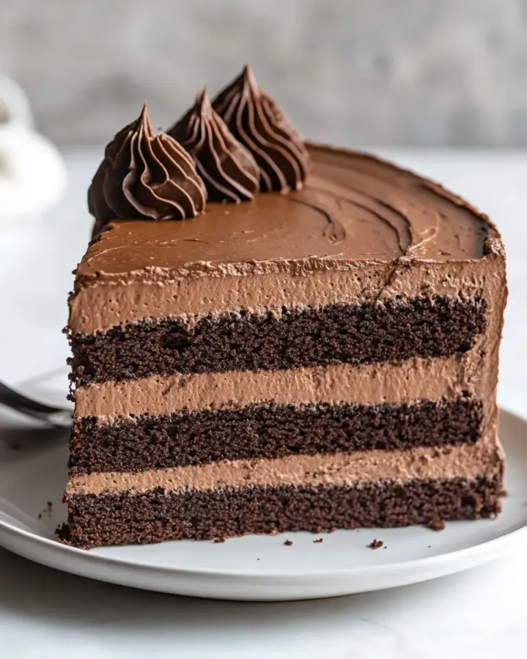 Homemade Chocolate Mousse Cake photo