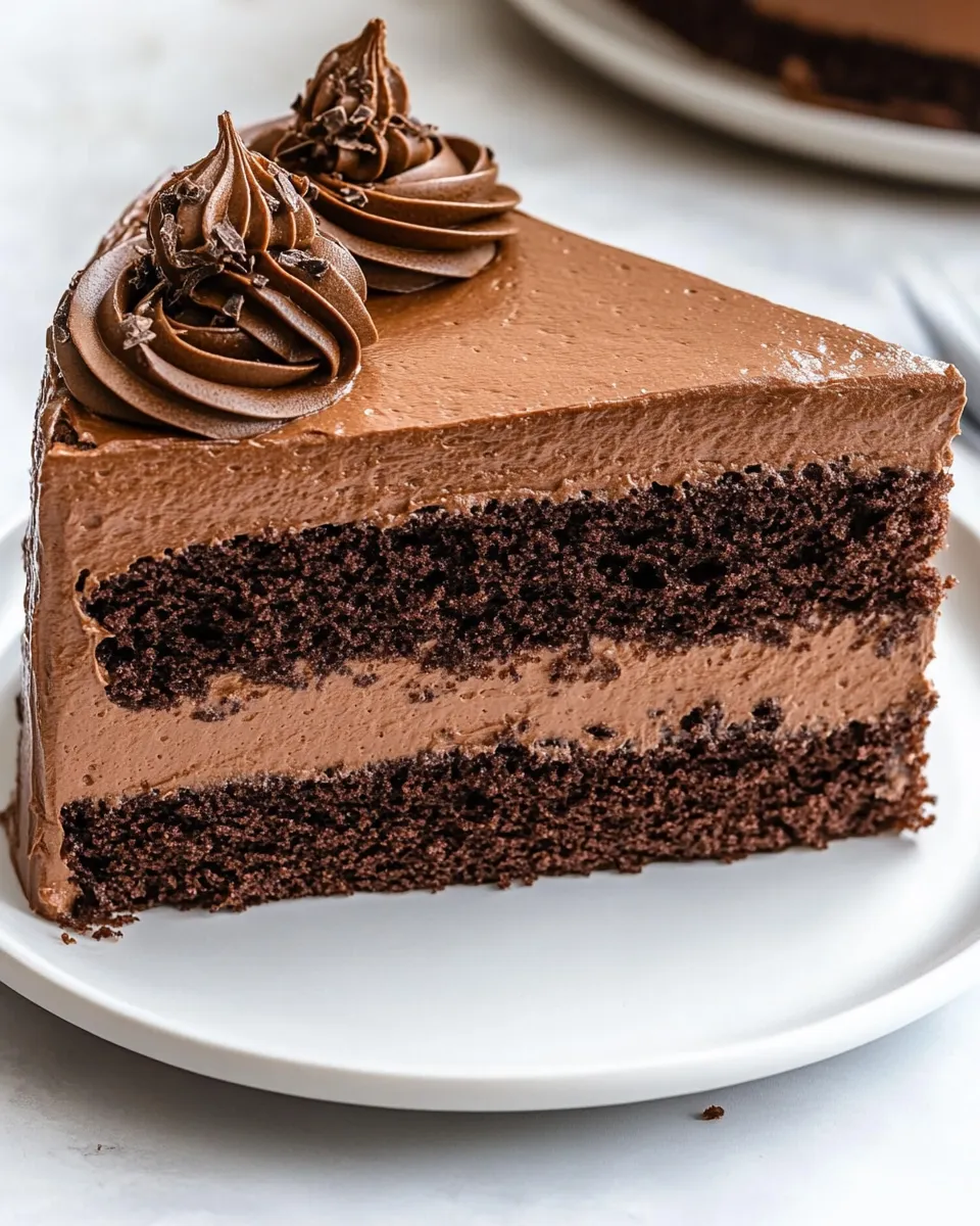 Classic Chocolate Mousse Cake image