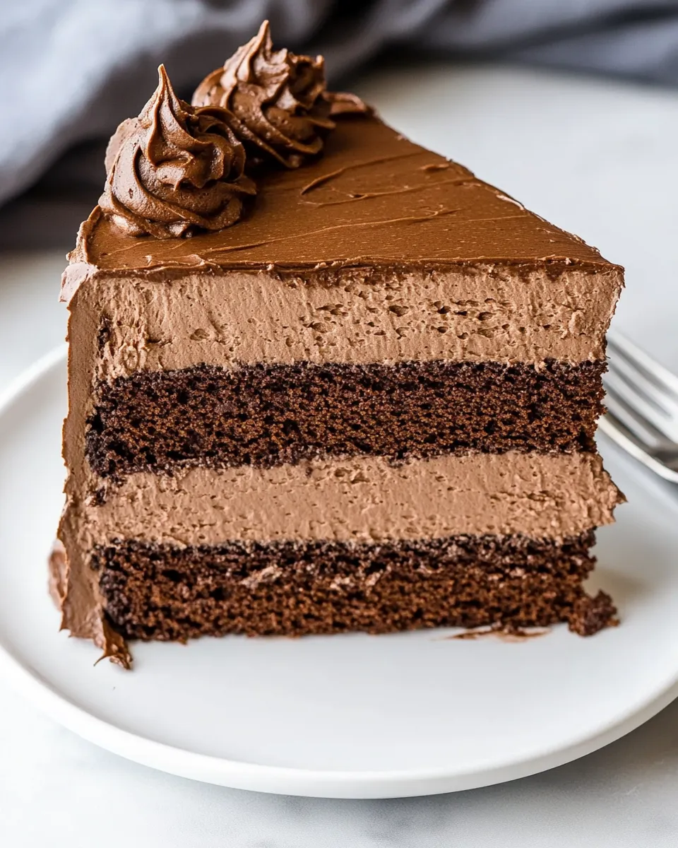 Easy Chocolate Mousse Cake recipe photo