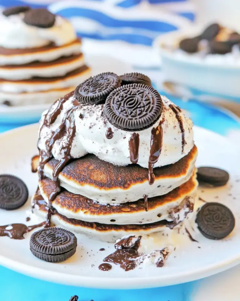 Homemade Chocolate Oreo Pancakes Recipe photo