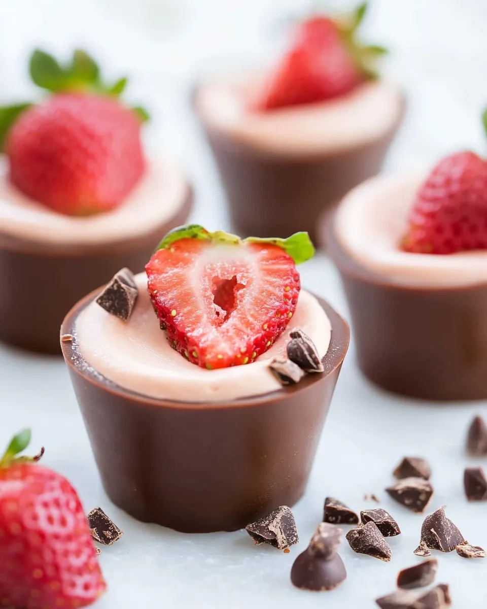 Classic Chocolate Strawberry Cups dish photo