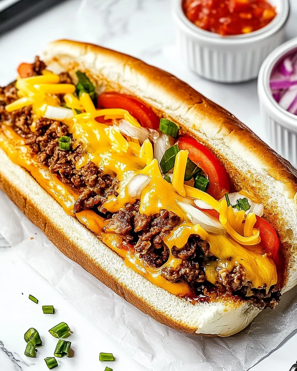 Homemade Chopped Cheese Sandwich photo