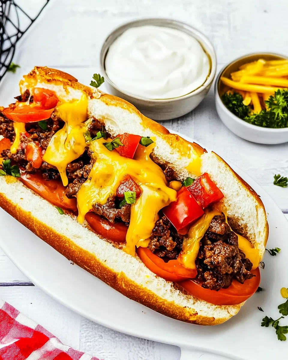 Easy Chopped Cheese Sandwich recipe photo