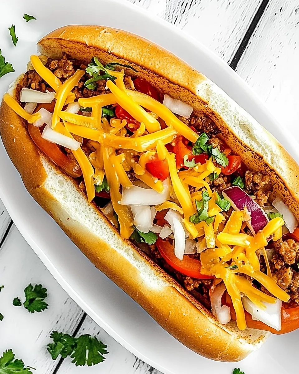 Delicious Chopped Cheese Sandwich shot