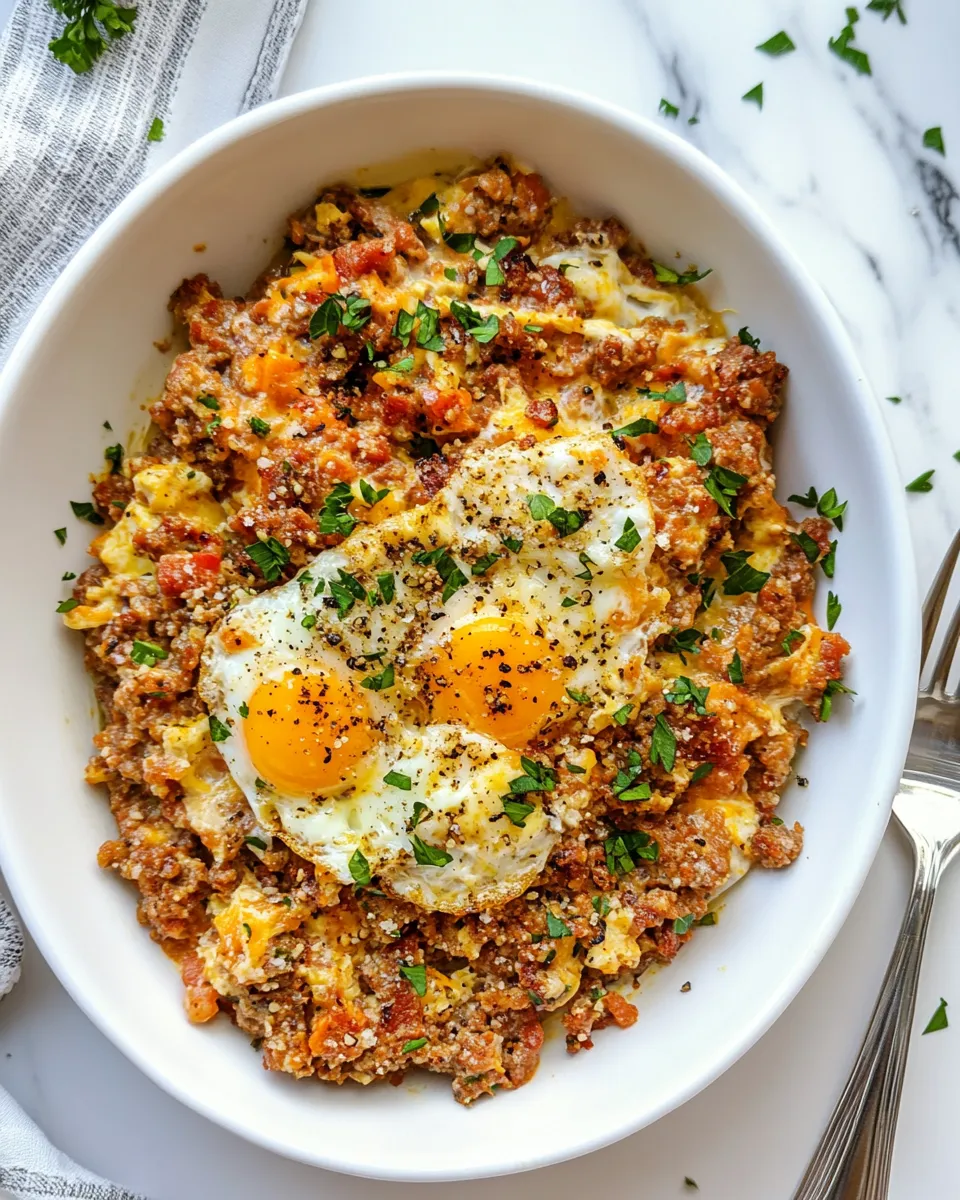 Homemade Chorizo And Eggs photo