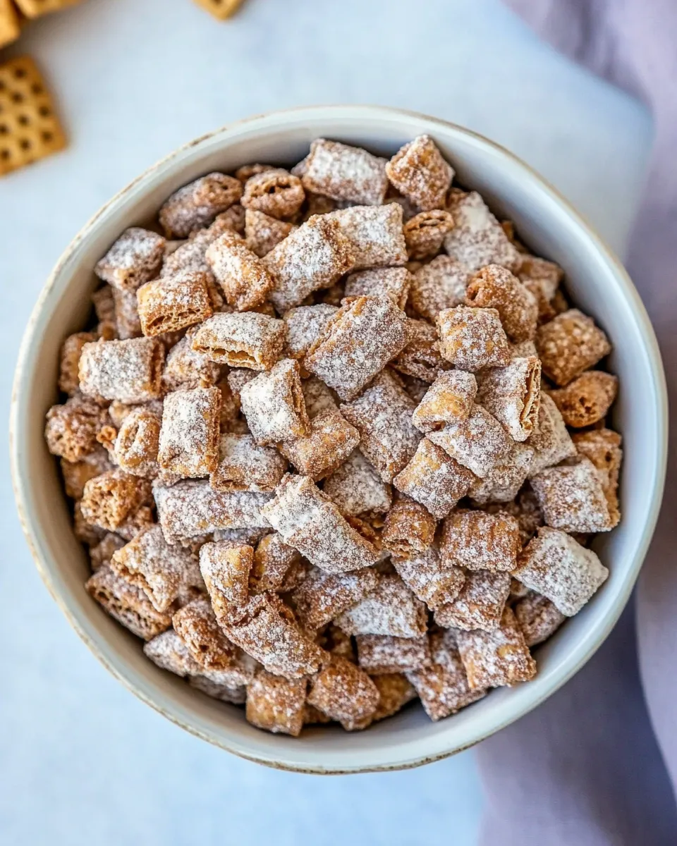 Delicious Churro Chex Mix image