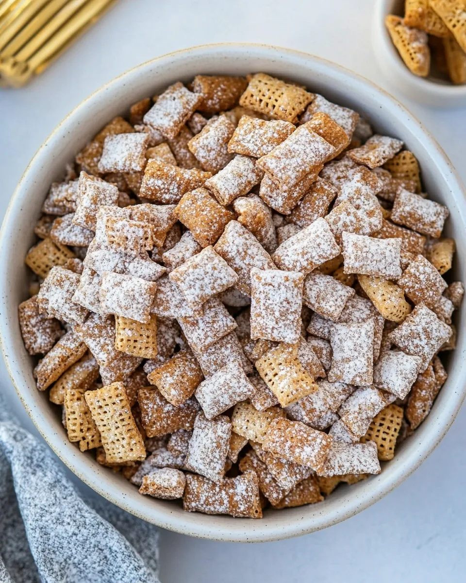 Quick Churro Chex Mix recipe photo