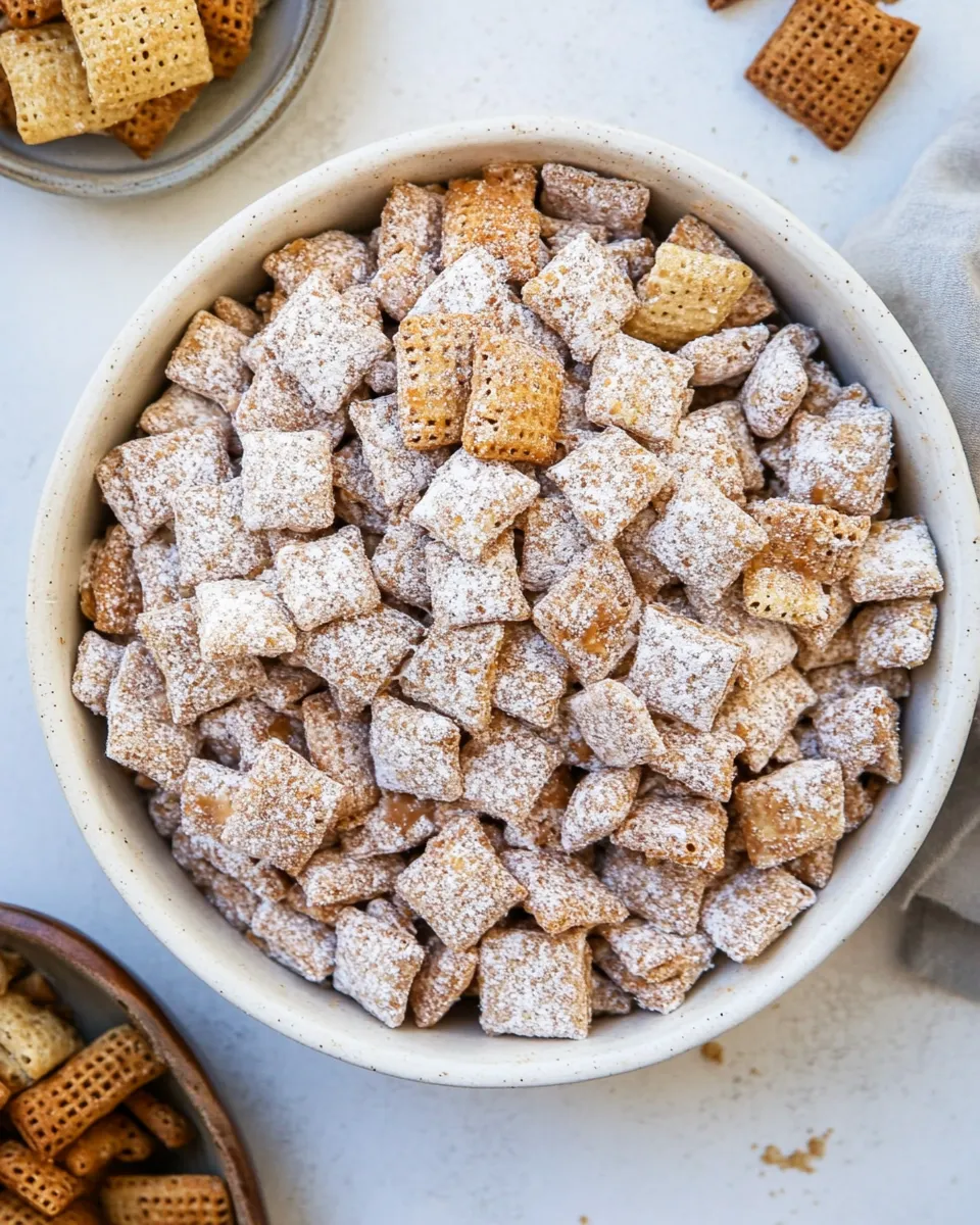 Tasty Churro Chex Mix dish photo