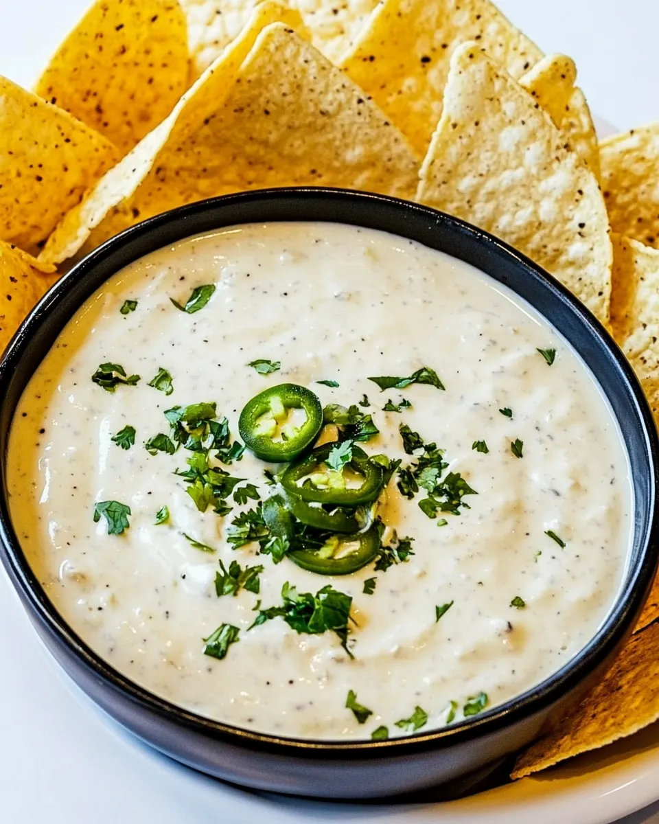 Savory Chuys Creamy Jalapeno Dip shot