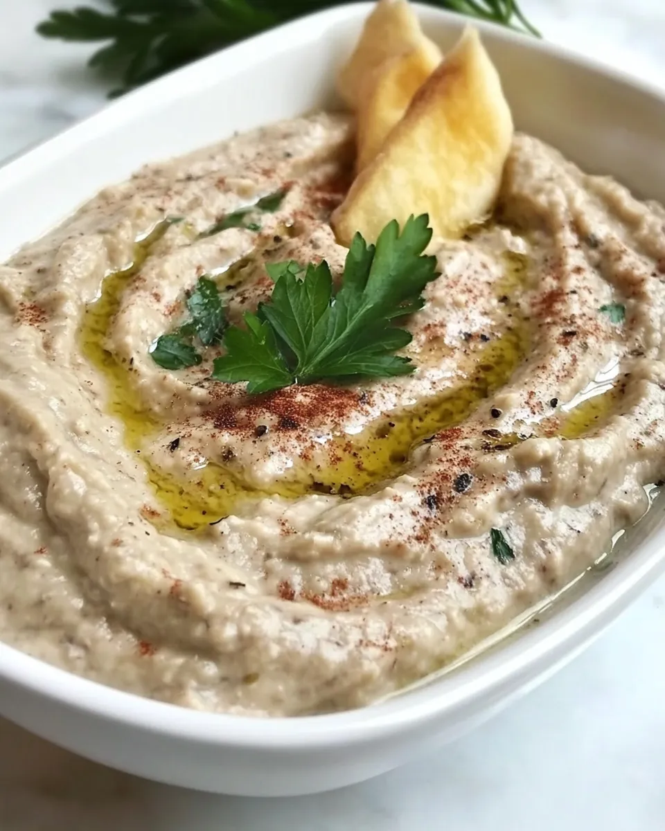 Savory Classic Baba Ganoush shot
