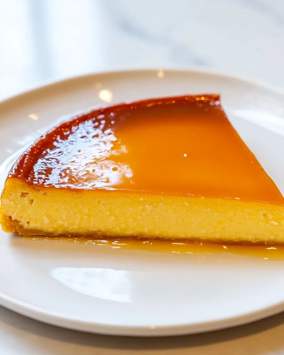 Quick Classic Caramel Flan shot