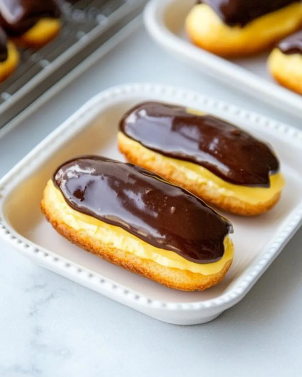 Delicious Classic Eclairs image