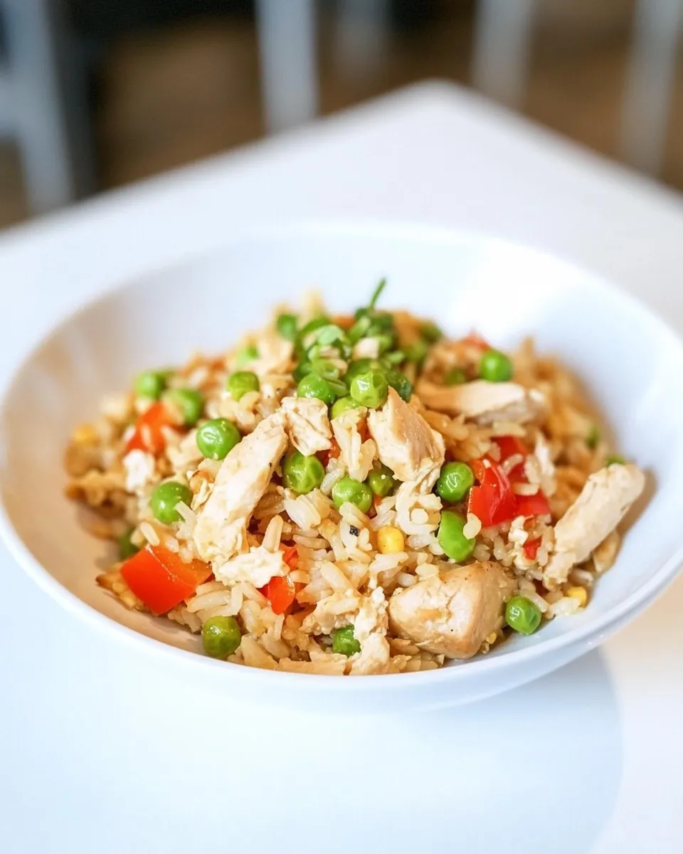 Delicious Clean Eating Chicken Fried Rice image