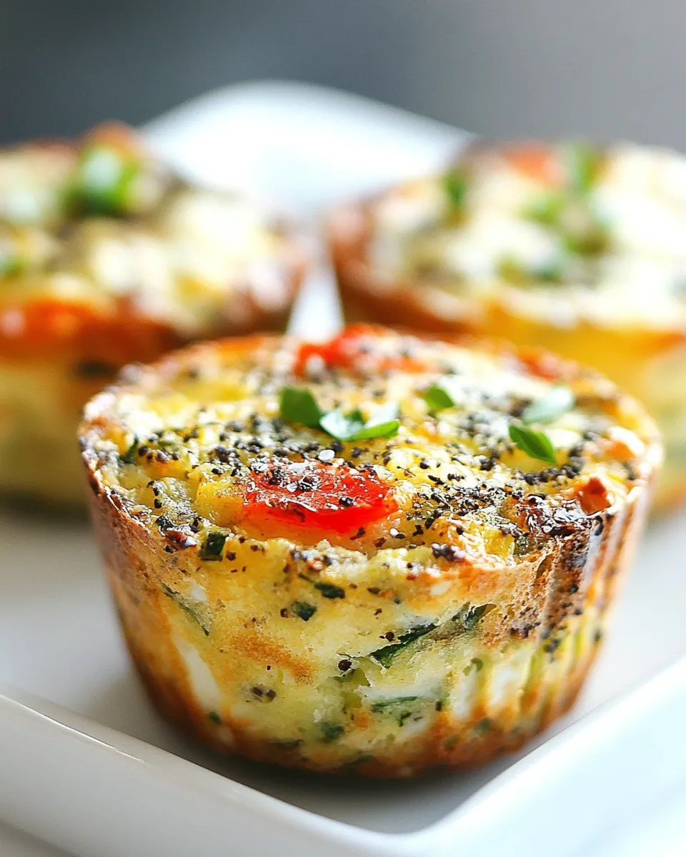 Easy Clean Egg Zucchini Muffins recipe photo