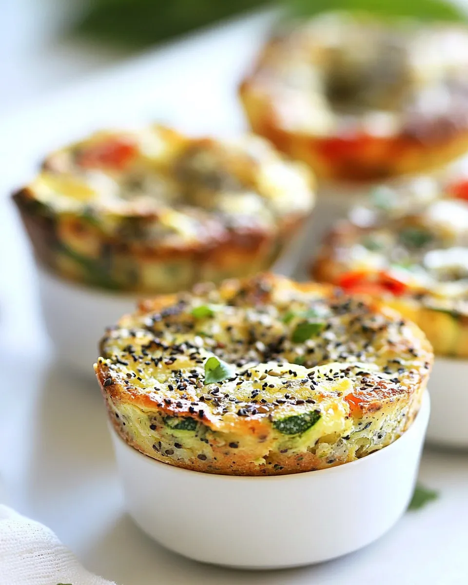 Healthy Clean Egg Zucchini Muffins shot