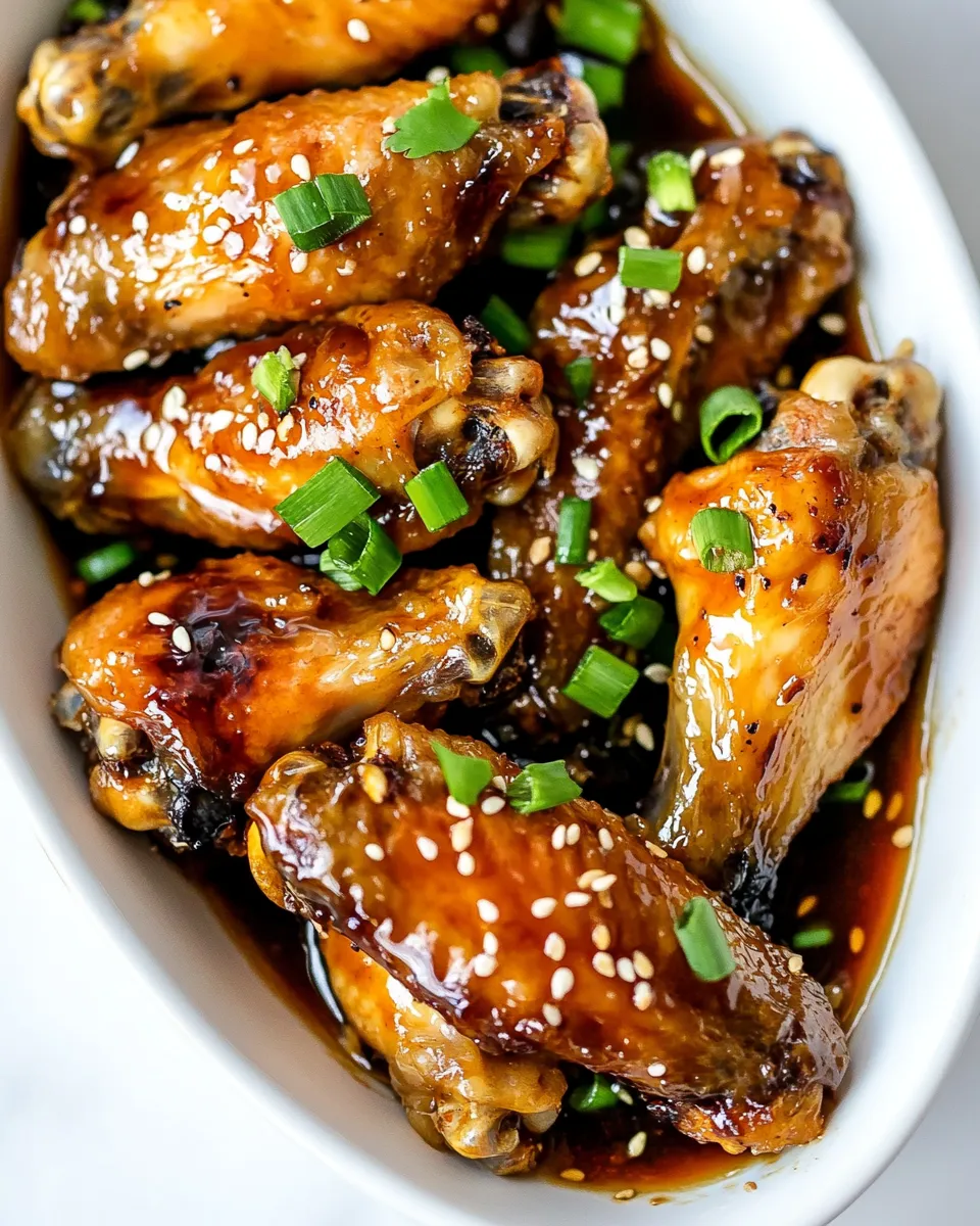 Savory Coca-Cola Chicken Wings shot
