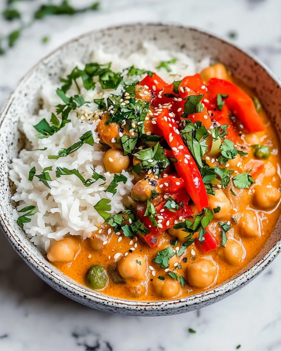 Delicious Coconut Chickpea Curry image