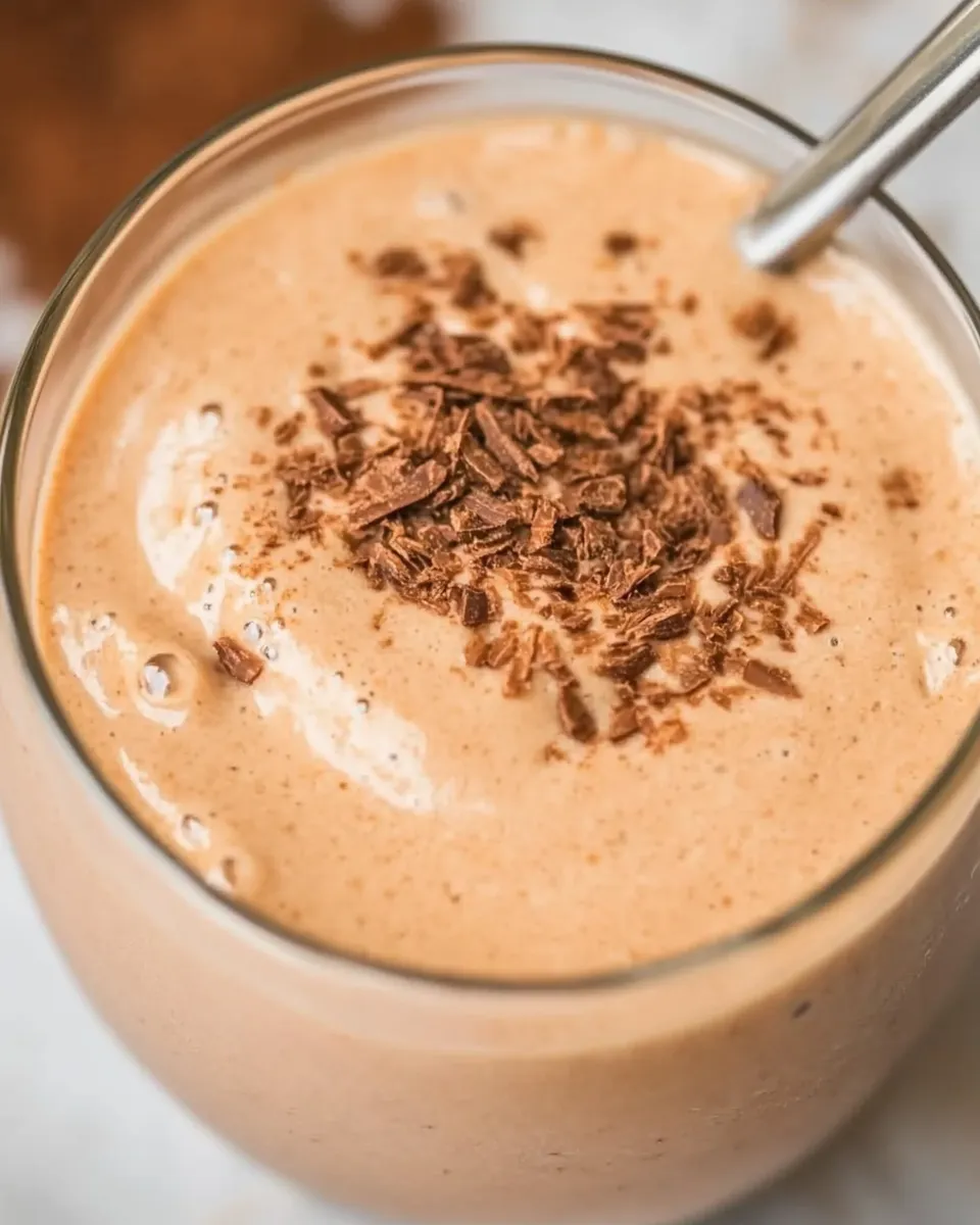 Tasty Coconut Coffee Smoothie shot
