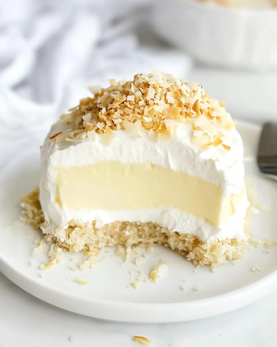 Delicious Coconut Cream Dessert shot