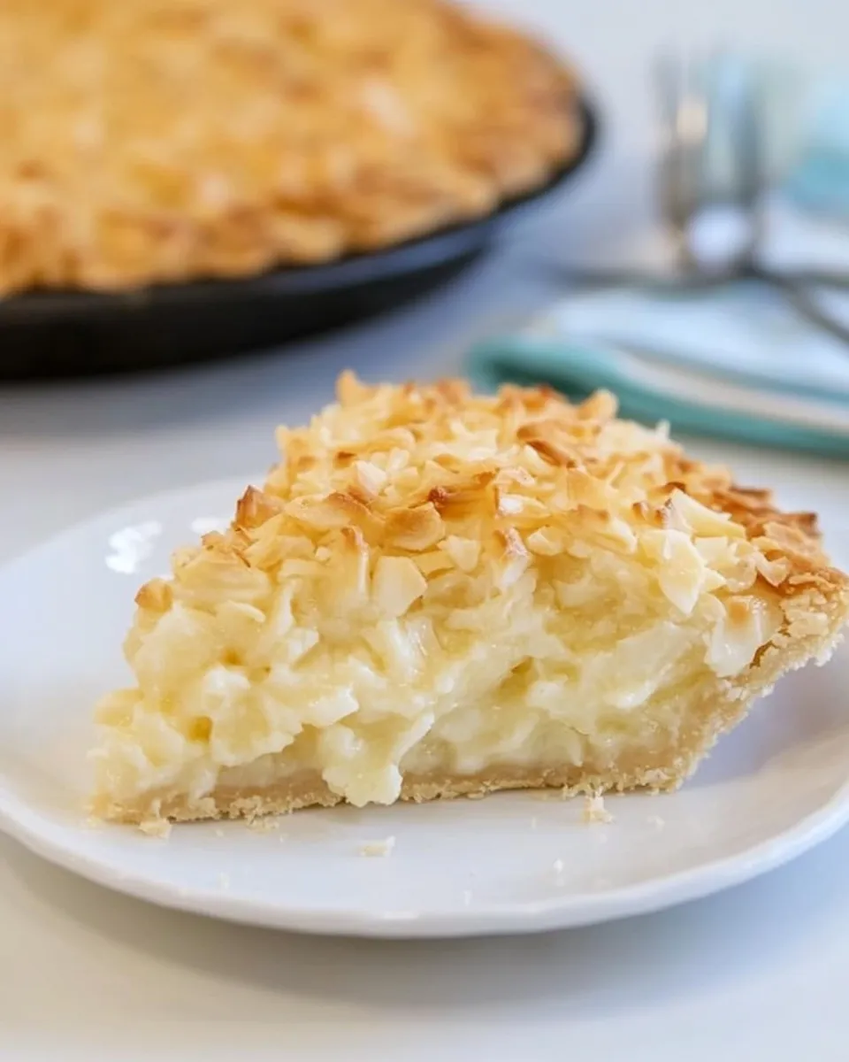 Classic Coconut Macaroon Pie image