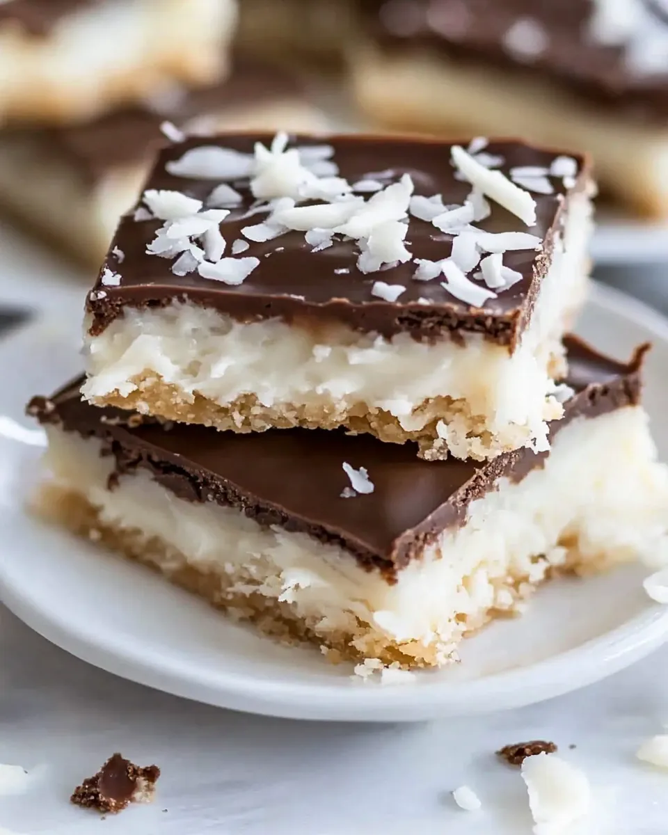 Easy Coconut Mounds Bars recipe photo