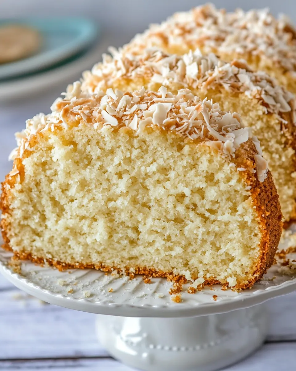 Homemade Coconut Pound Cake photo
