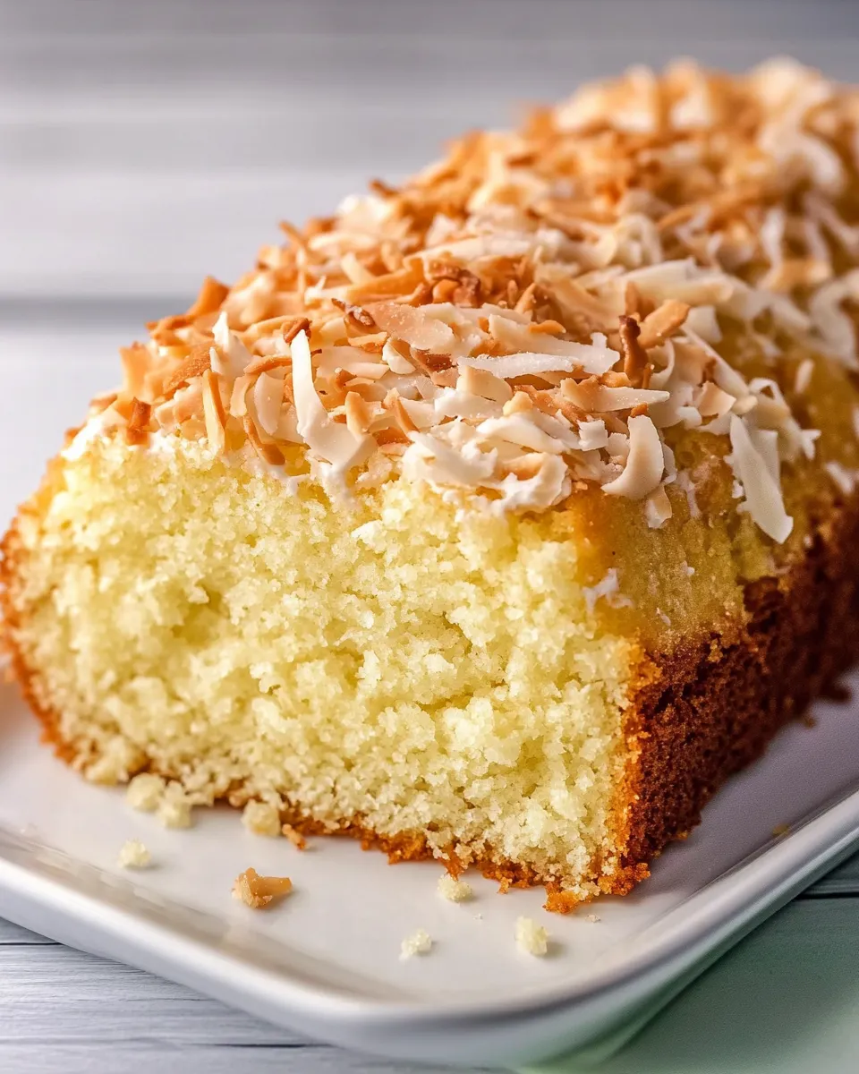 Easy Coconut Pound Cake recipe photo