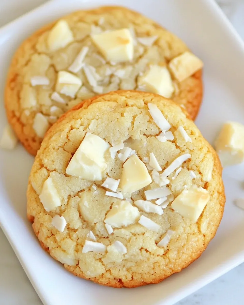 Classic Coconut White Chocolate Chunk Cookies image