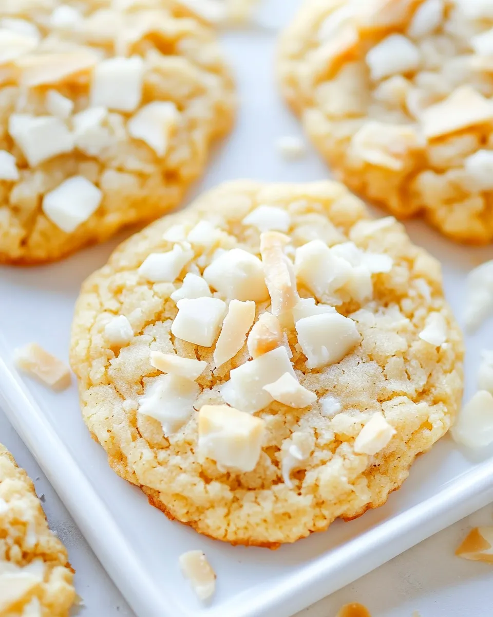 Delicious Coconut White Chocolate Cookies image