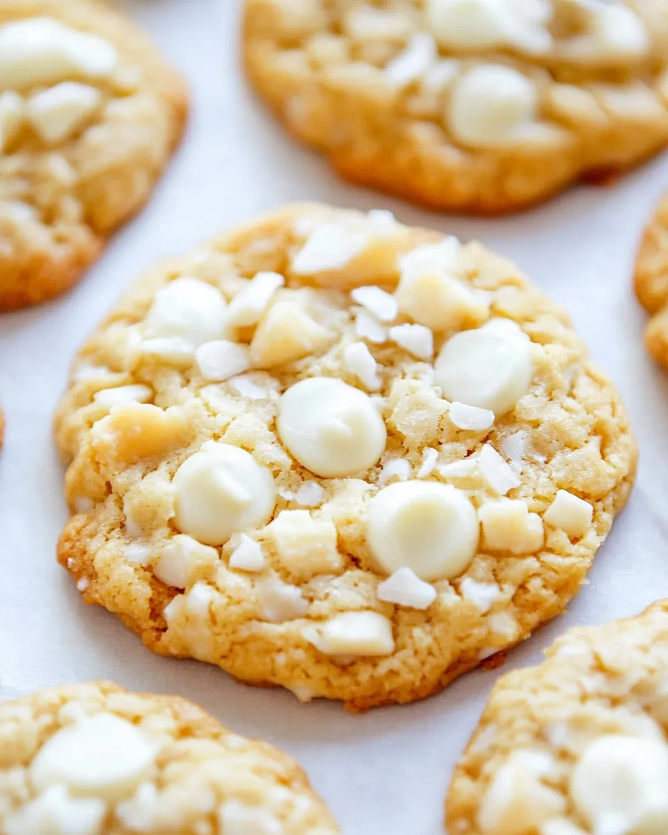 Easy Coconut White Chocolate Cookies recipe photo