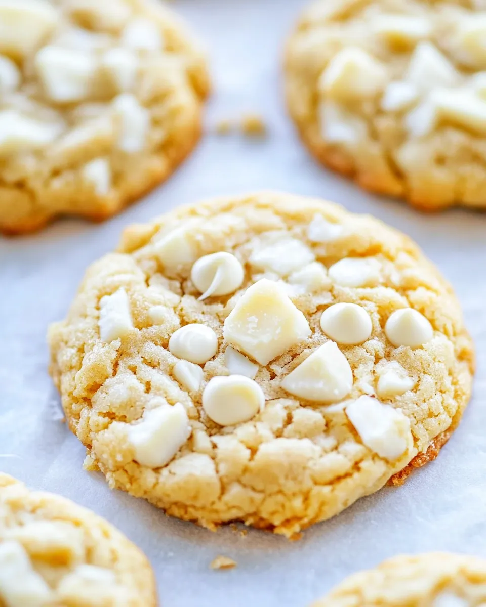 Tasty Coconut White Chocolate Cookies shot