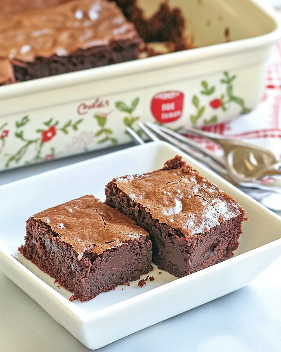 Delicious Cook's Illustrated Chewy Brownies shot