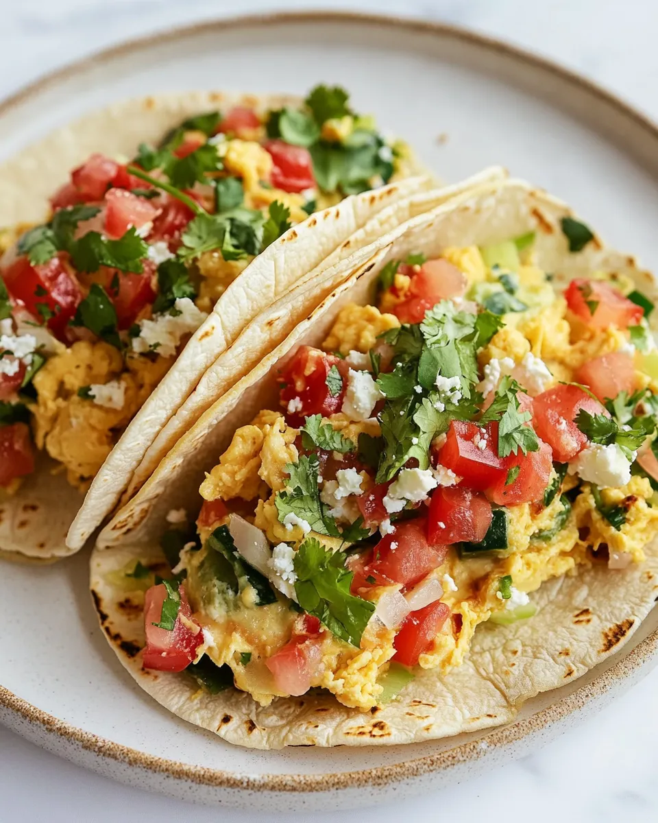 Homemade Cottage Cheese Breakfast Tacos photo