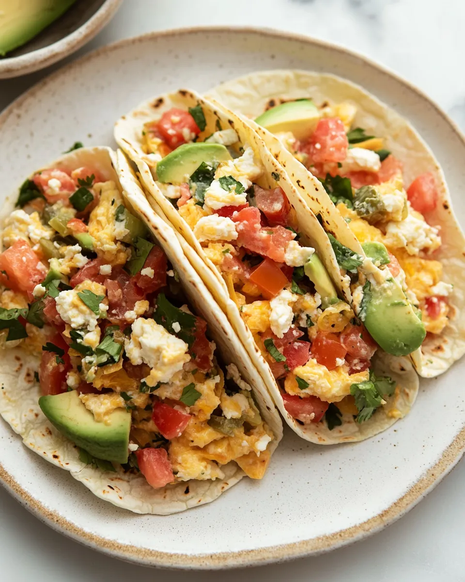 Delicious Cottage Cheese Breakfast Tacos shot