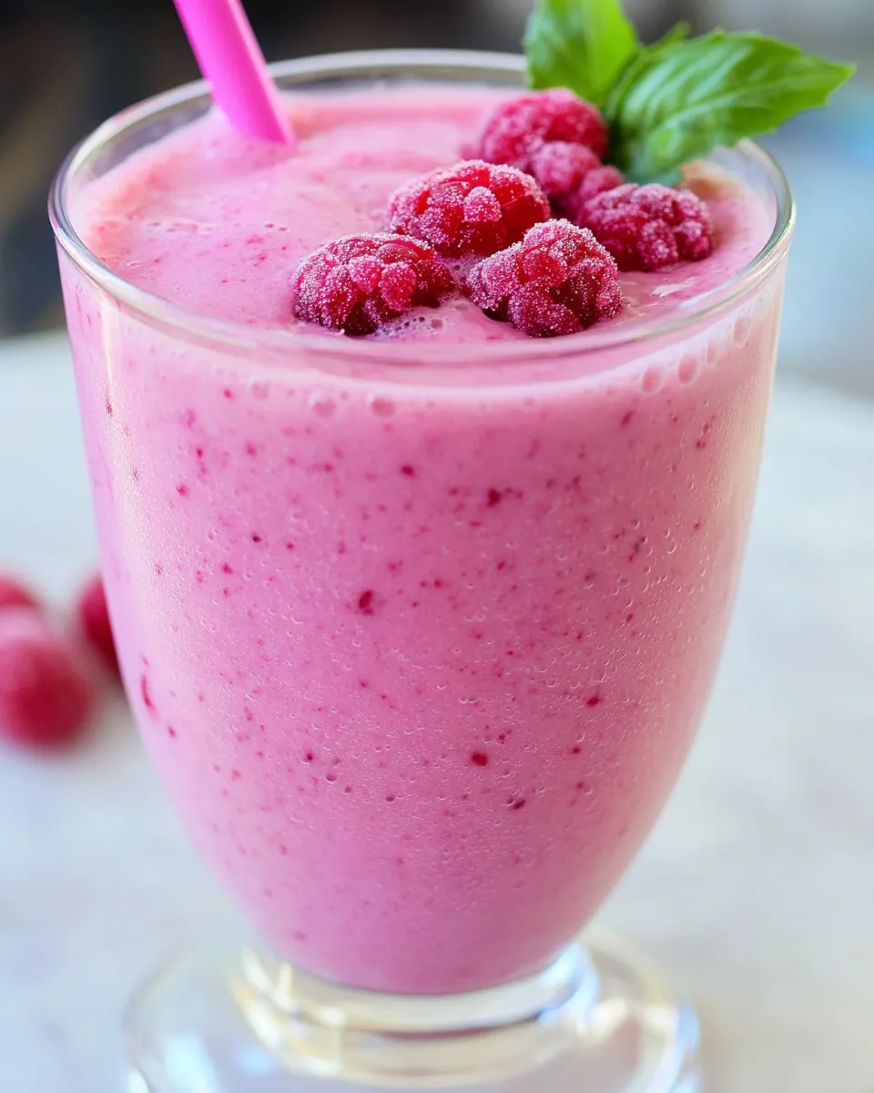 Delicious Cranberry Raspberry Smoothie image