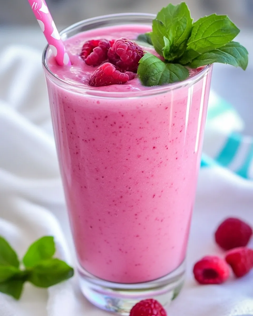 Easy Cranberry Raspberry Smoothie recipe photo