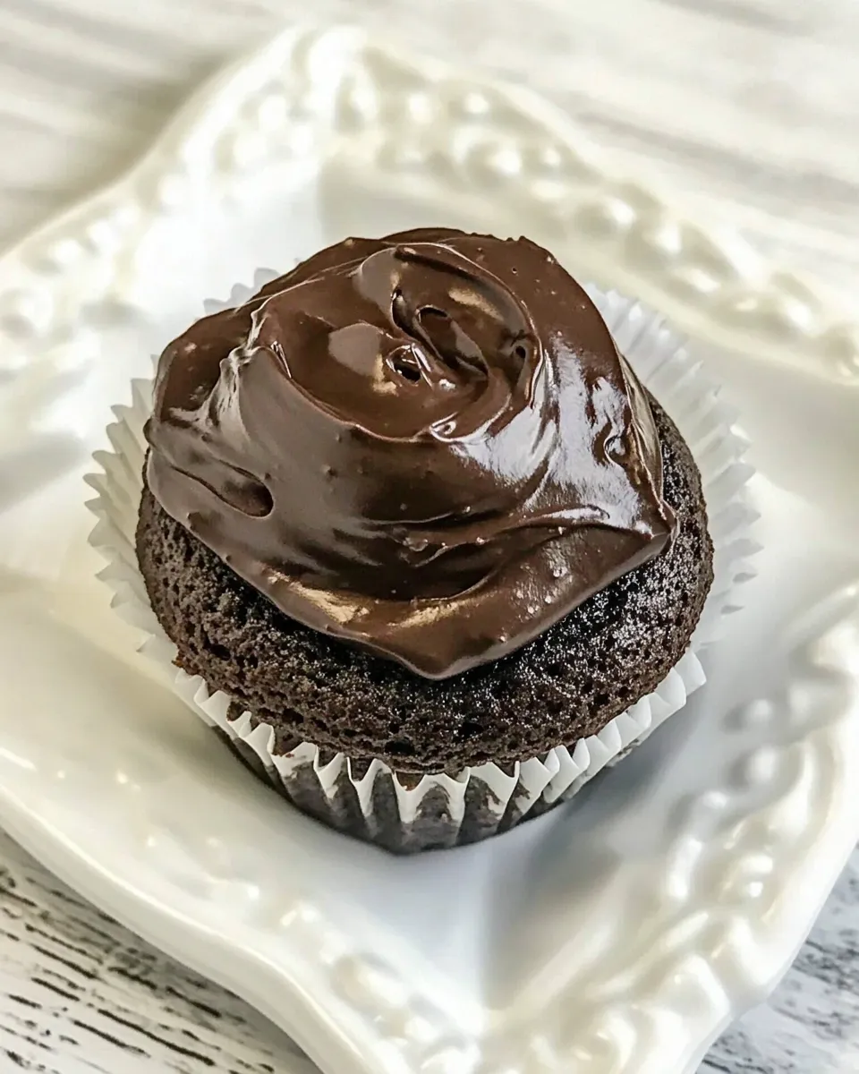 Classic Cream Filled Chocolate Cupcakes image