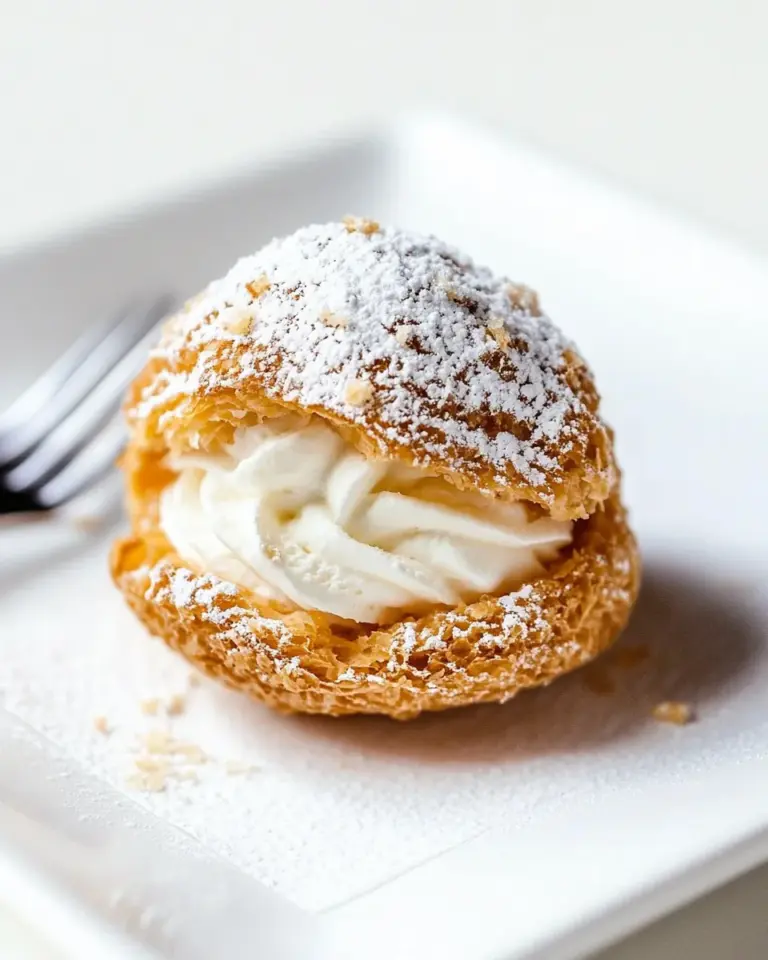 Homemade Cream Filled Choux Pastry photo