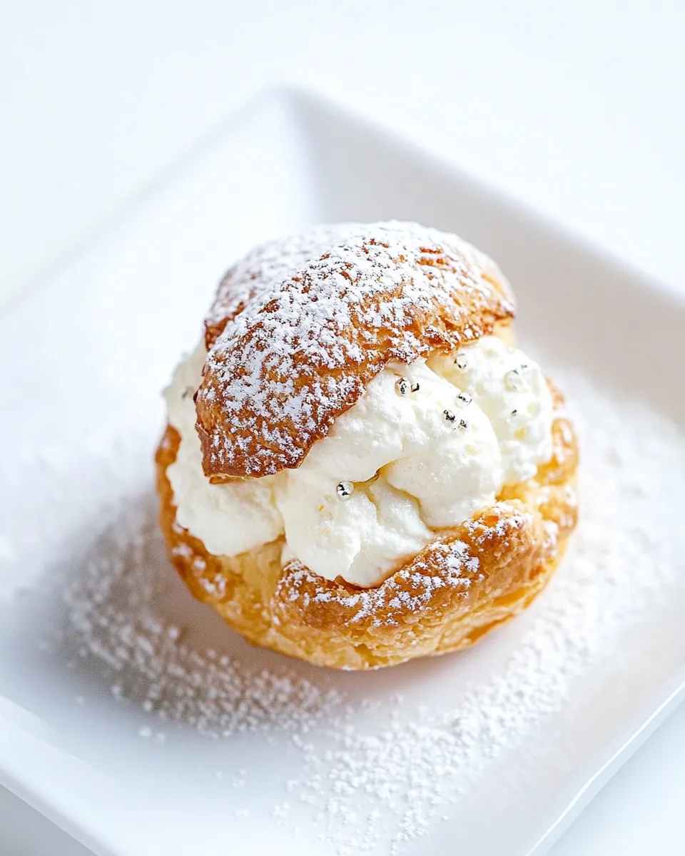 Classic Cream Filled Choux Pastry image