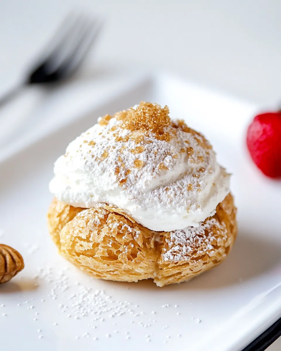 Easy Cream Filled Choux Pastry recipe photo