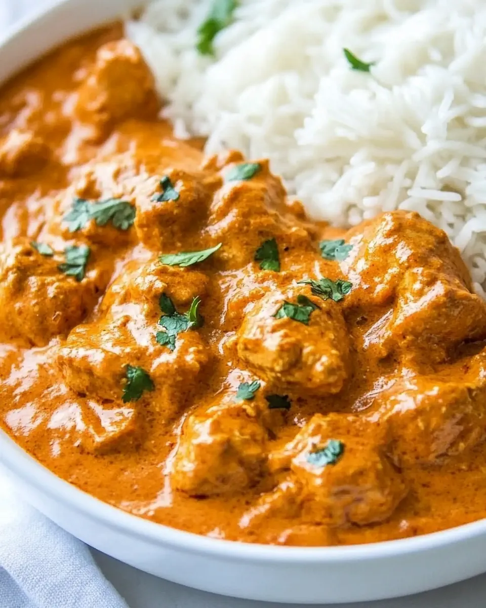 Easy Creamy Chicken Tikka Masala Recipe shot