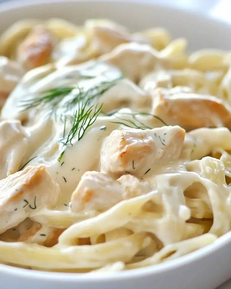 Easy Creamy Dill Chicken Pasta Recipe photo