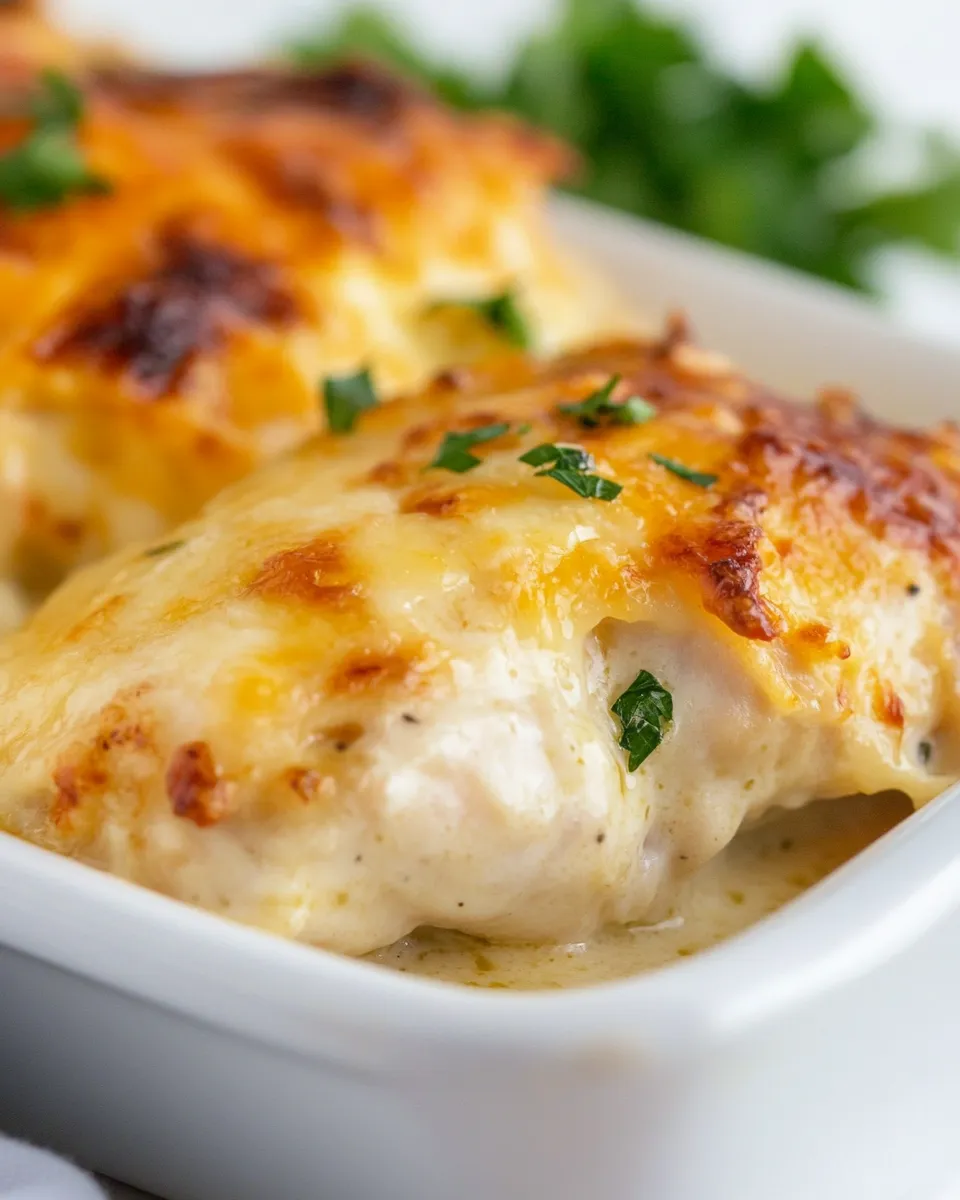 Delicious Creamy Garlic Parmesan Chicken shot