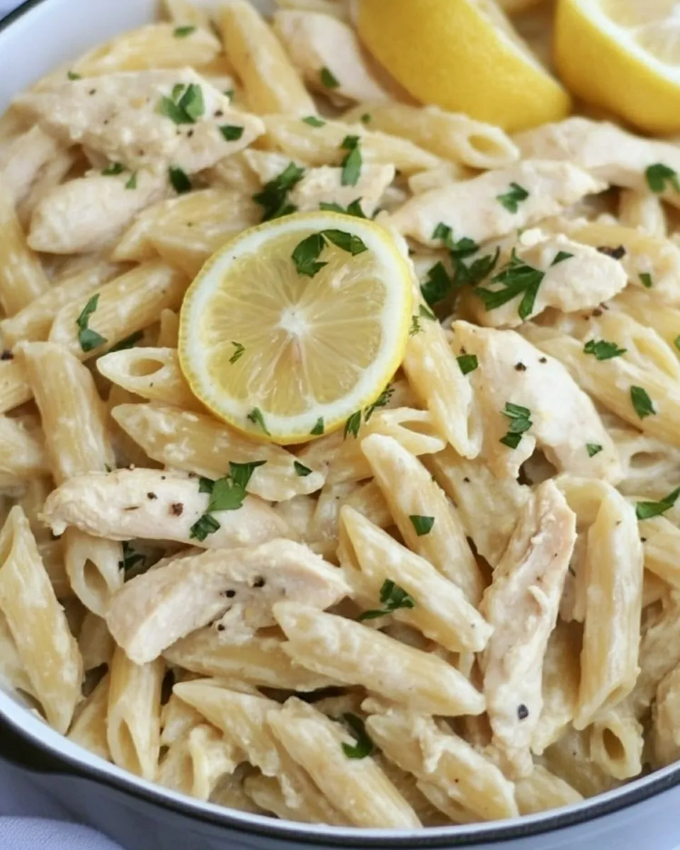 Classic Creamy Lemon Chicken Pasta image