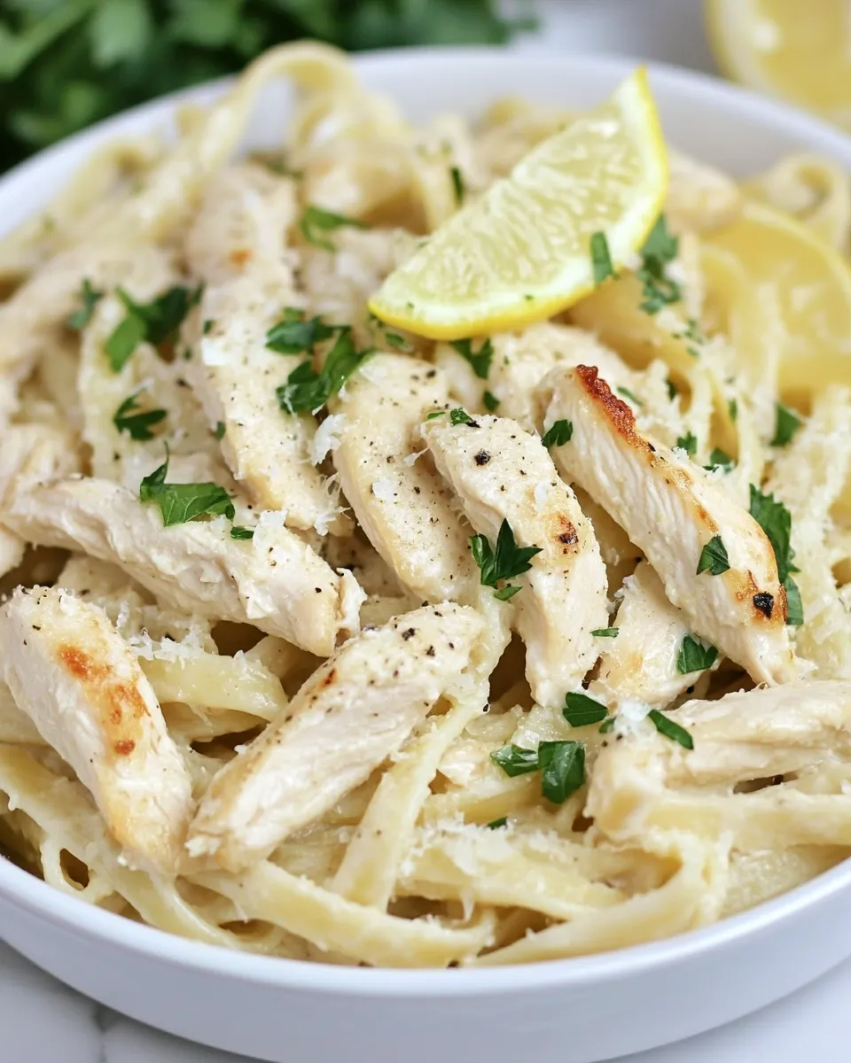 Easy Creamy Lemon Chicken Pasta recipe photo
