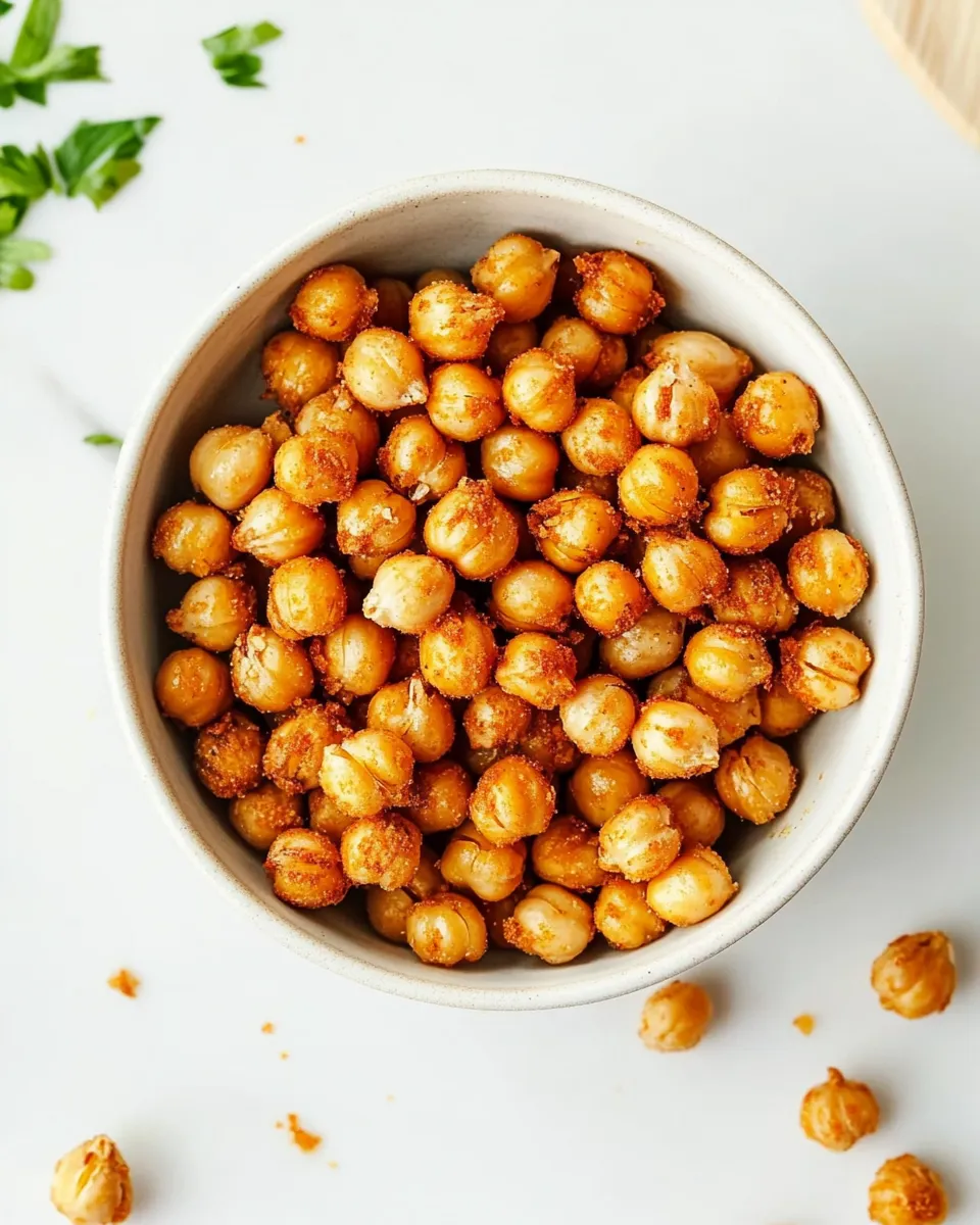 Delicious Crispy Air Fryer Chickpeas (3 Ways!) image
