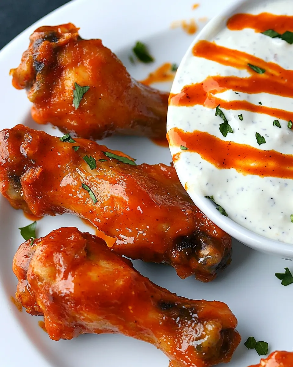 Homemade Crispy Baked Buffalo Chicken Wings Recipe photo