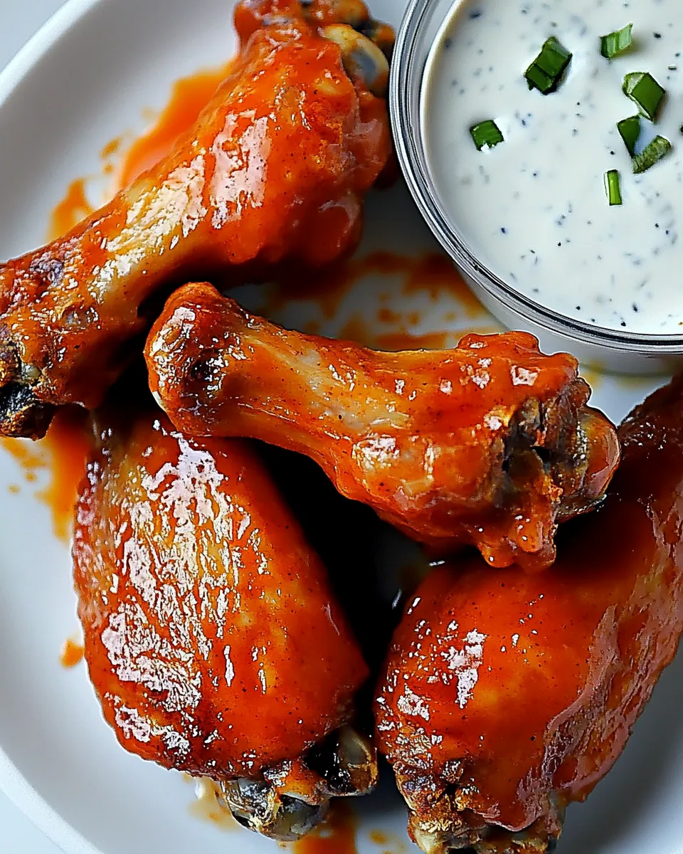 Best Crispy Baked Buffalo Chicken Wings Recipe dish photo