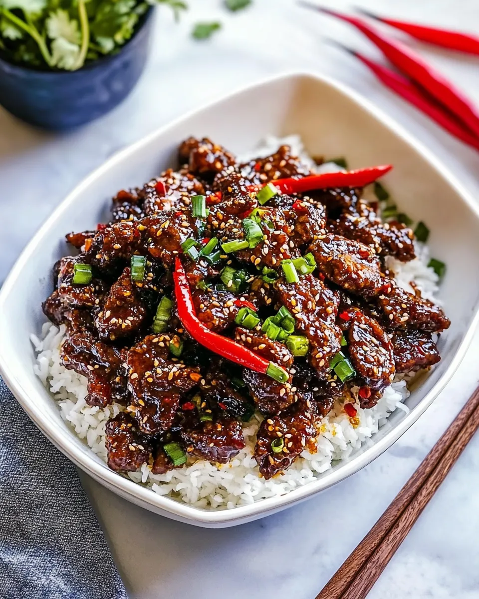 Classic Crispy Chili Beef image