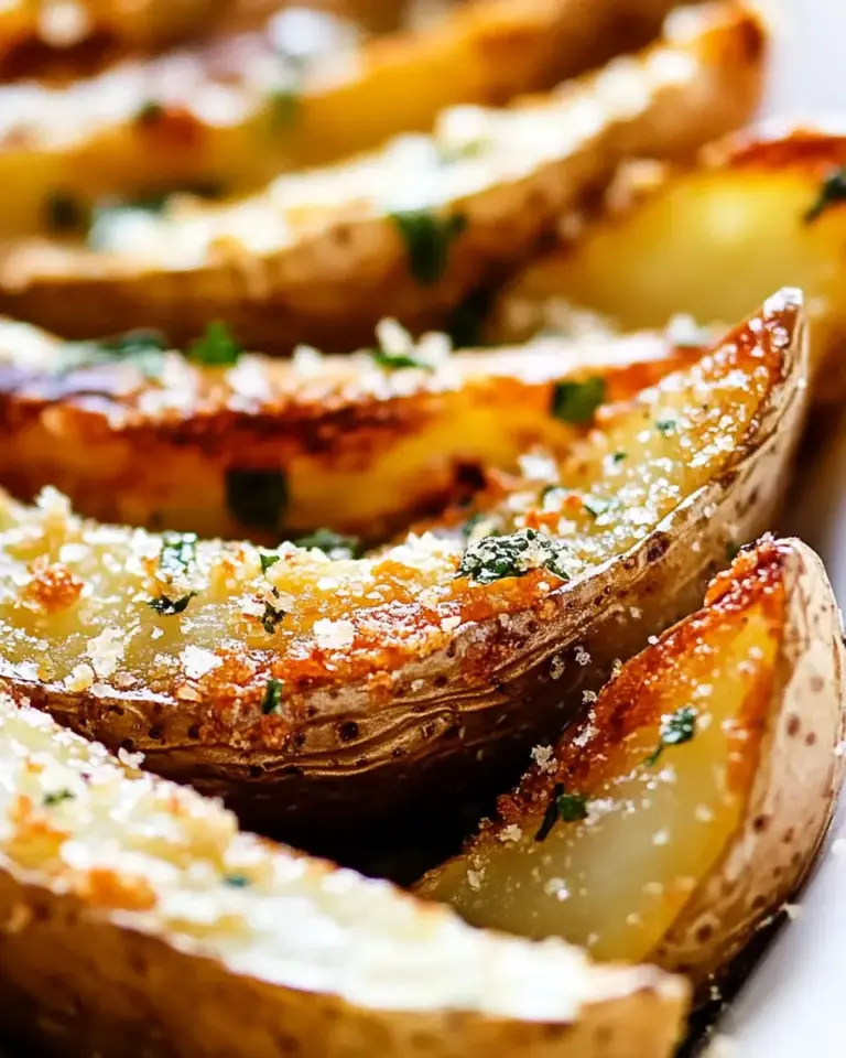 Homemade Crispy Garlic Baked Potato Wedges photo